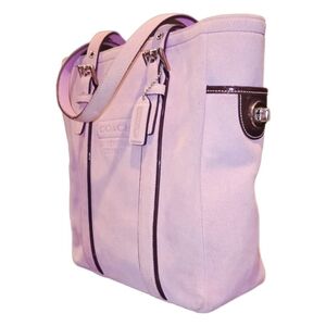 Coach Vintage Lilac Suede Gallery Lunch Tote Bag